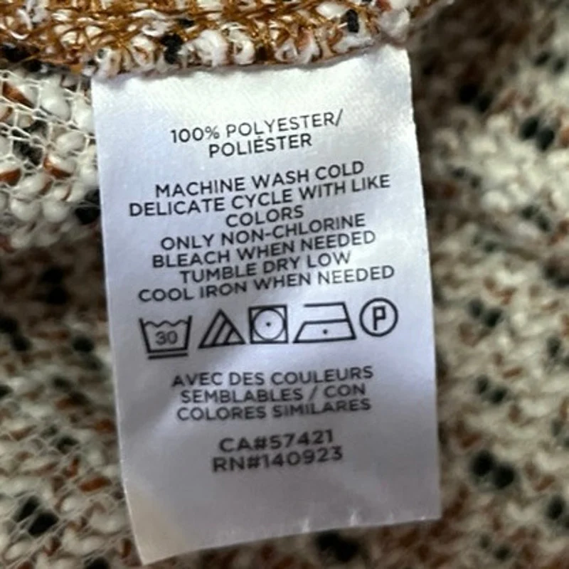 Ann Taylor LOFT Women's Brown Marled Long Sleeve Pullover Sweater Top Size XS - Image 4