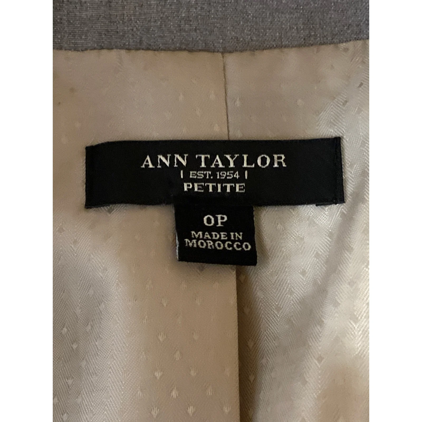 Ann Taylor LOFT Womens Khaki Long Sleeve Collared Button Blazer Coat Jacket 0P - Image 5
