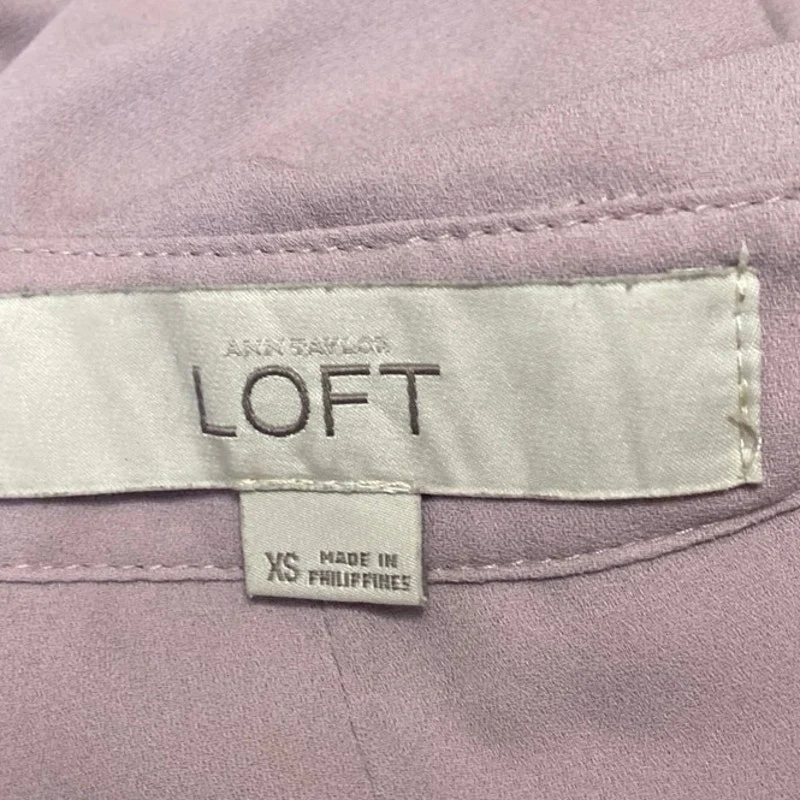 Ann Taylor LOFT Women's Pink Sleeveless High Neck Keyhole Tank Blouse Top XS - Image 3