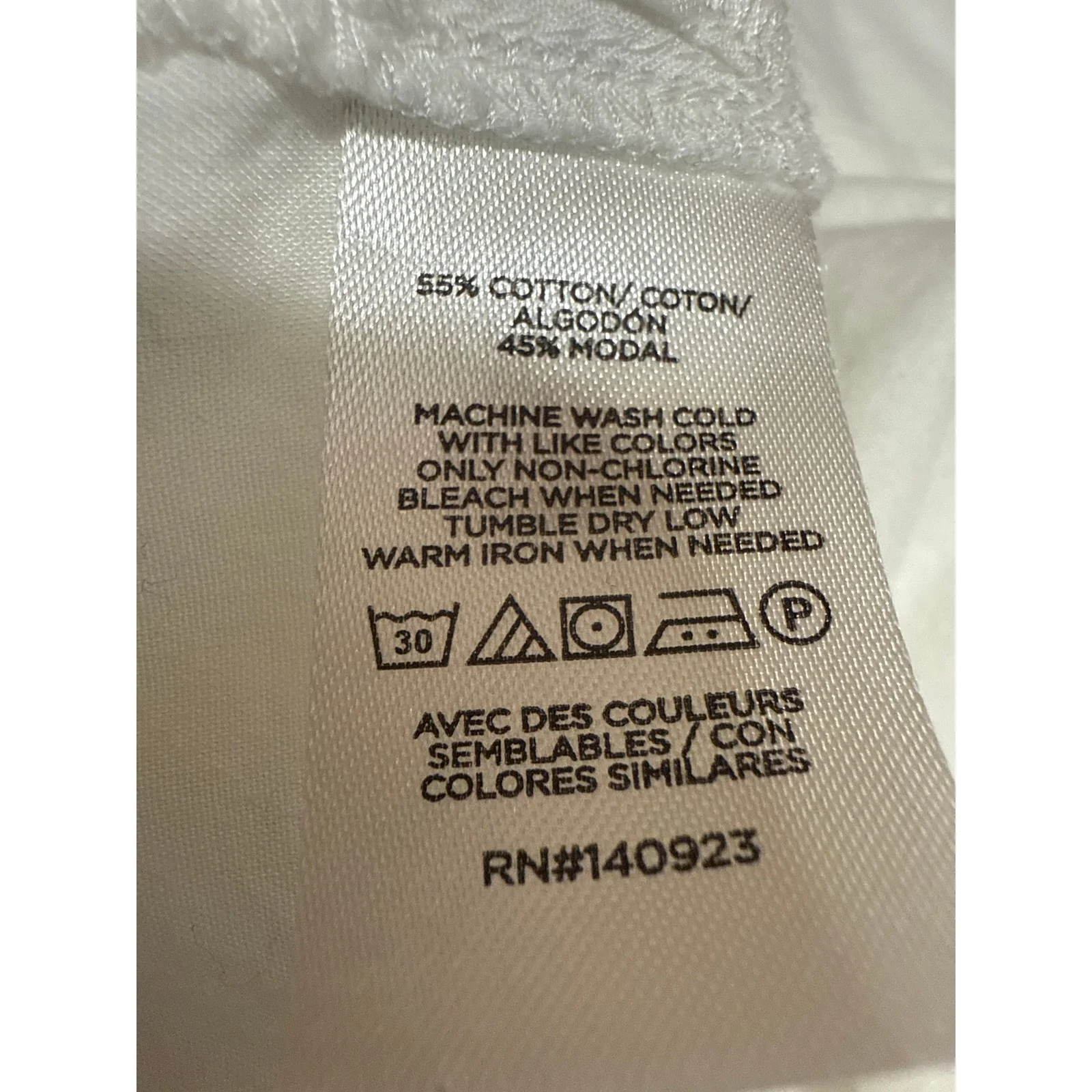 Ann Taylor LOFT Women's White Long Sleeve Collar Button Down Shirt Top Size M - Image 4