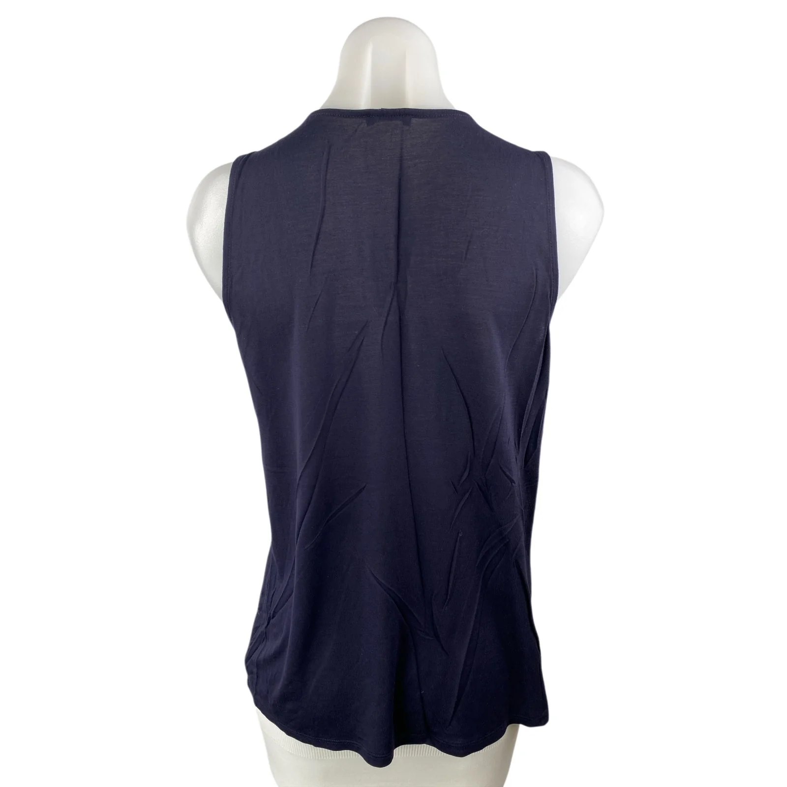 Ann Taylor Navy Blue Scoop Neck Sleeveless Cami Camisole Active Tank Top Size M - Image 2