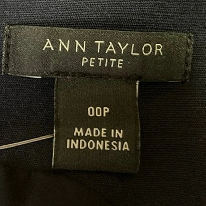 Ann Taylor Navy Blue Sleeveless Square Neck Career Mini Pencil Sheath Dress 0 - Image 4