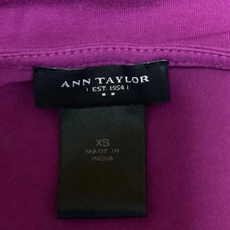 Ann Taylor Purple V Neck Beaded Sleeveless Embellished Tank Top Size XS - Image 4