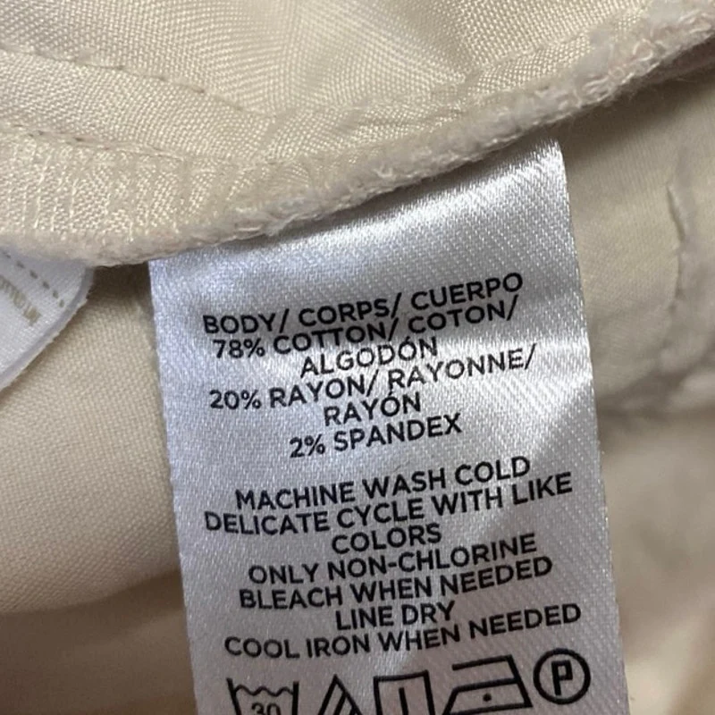 Ann Taylor Women's Beige Skinny Leg High Waist Khaki Chino Trousers Pants Size 0 - Image 5