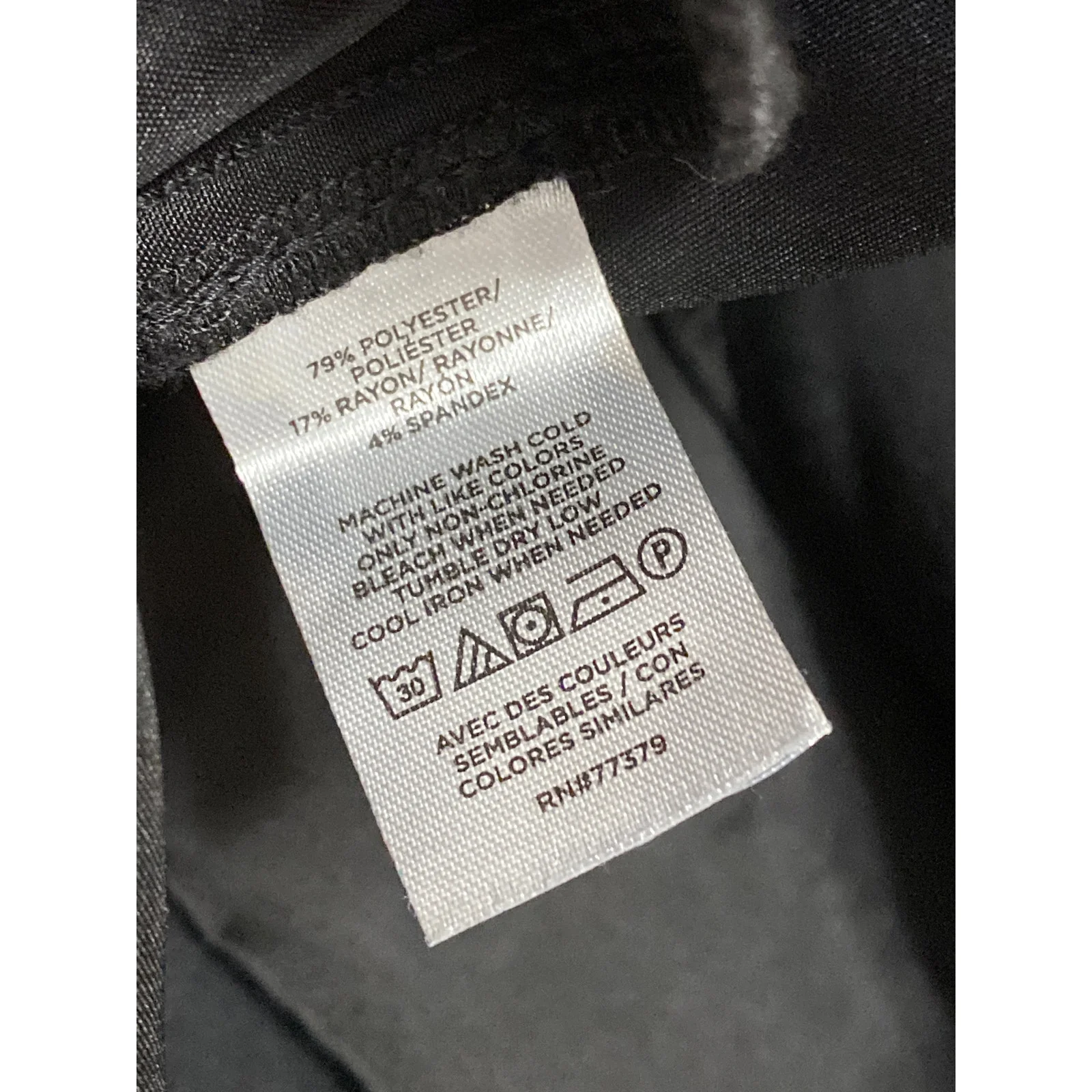 Ann Taylor Women's Black High Waisted Pleated Straight Trousers Pants Size 12 - Image 5