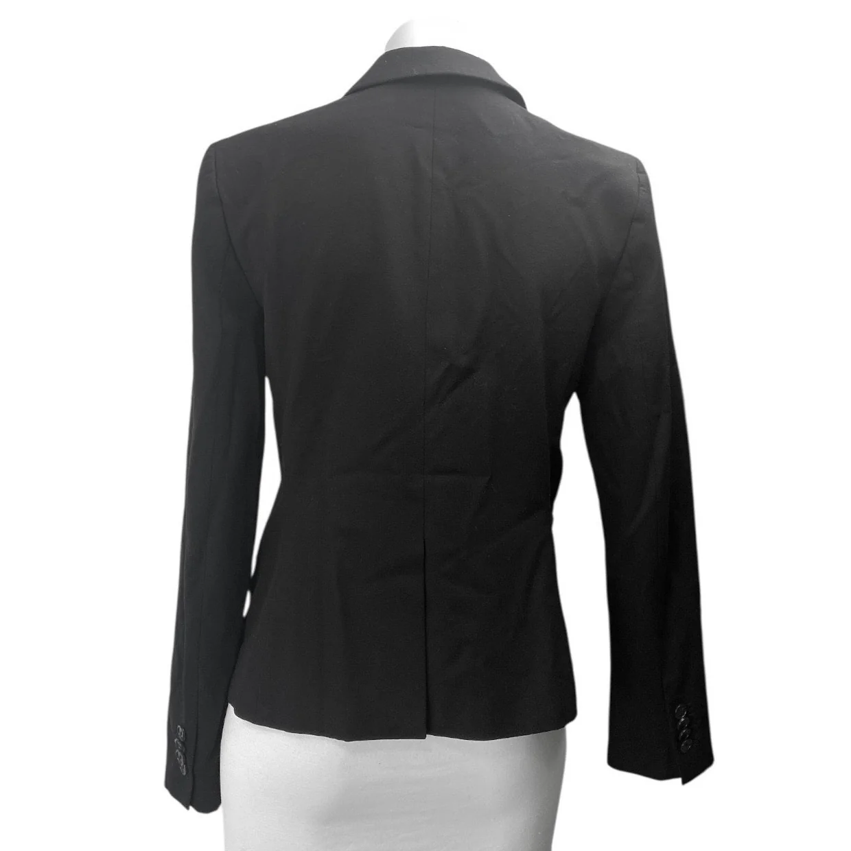 Ann Taylor Women's Black Long Sleeve Single Button Blazer Coat Jacket Size 6 - Image 2