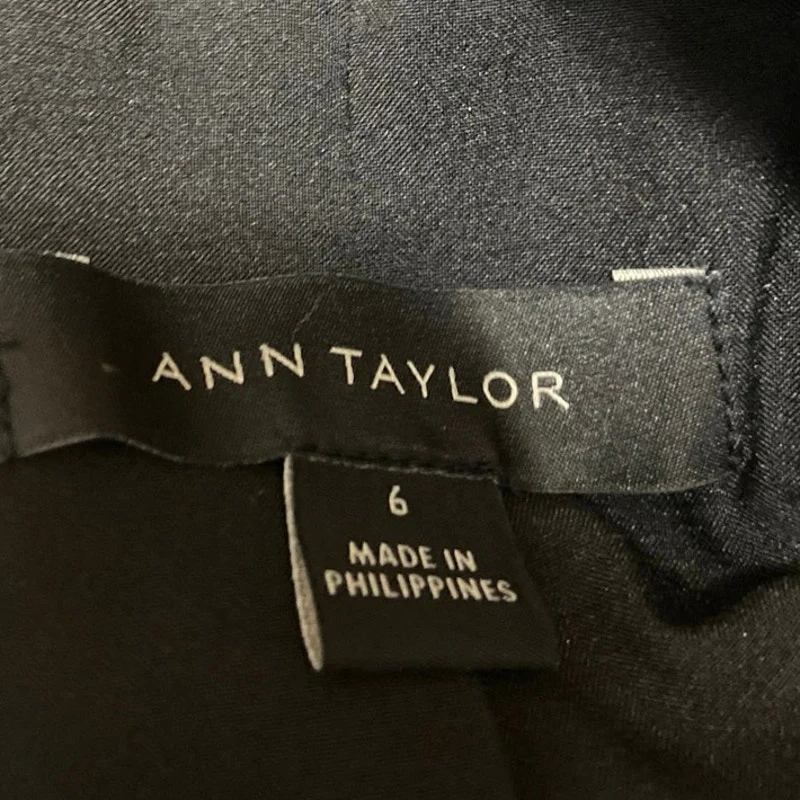 Ann Taylor Women's Black Long Sleeve Single Button Blazer Coat Jacket Size 6 - Image 3