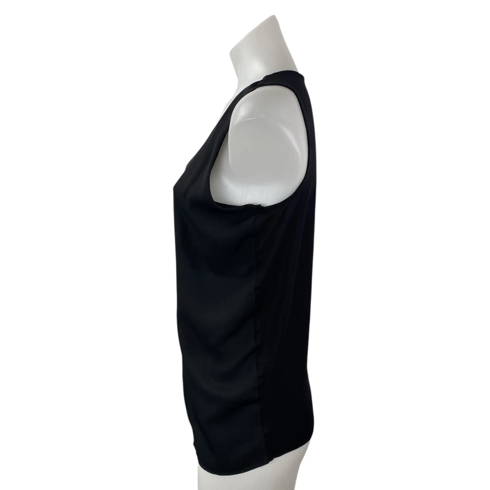 Ann Taylor Women's Black Sleeveless Scoop Neck Basic Cami Camisole Tank Top Sz M - Image 3
