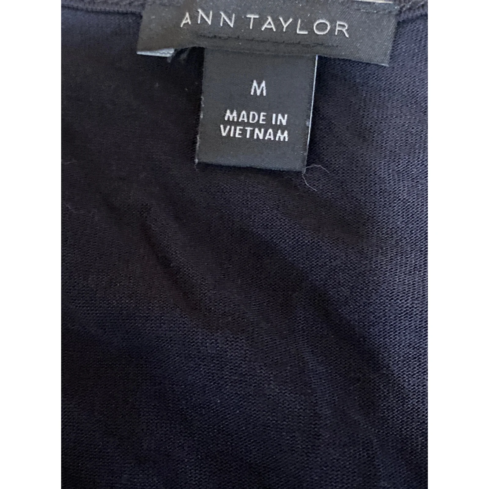 Ann Taylor Women's Black Sleeveless Scoop Neck Basic Cami Camisole Tank Top Sz M - Image 5