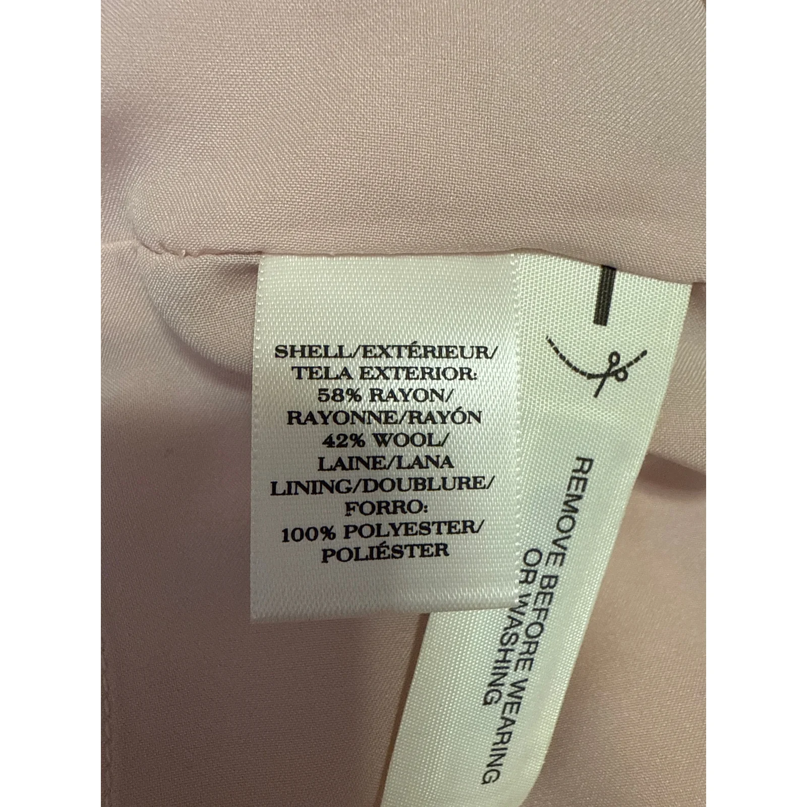 Ann Taylor Women's Pink Wool Sleeveless Pockets Knee Length Shift Tank Dress 2 - Image 5