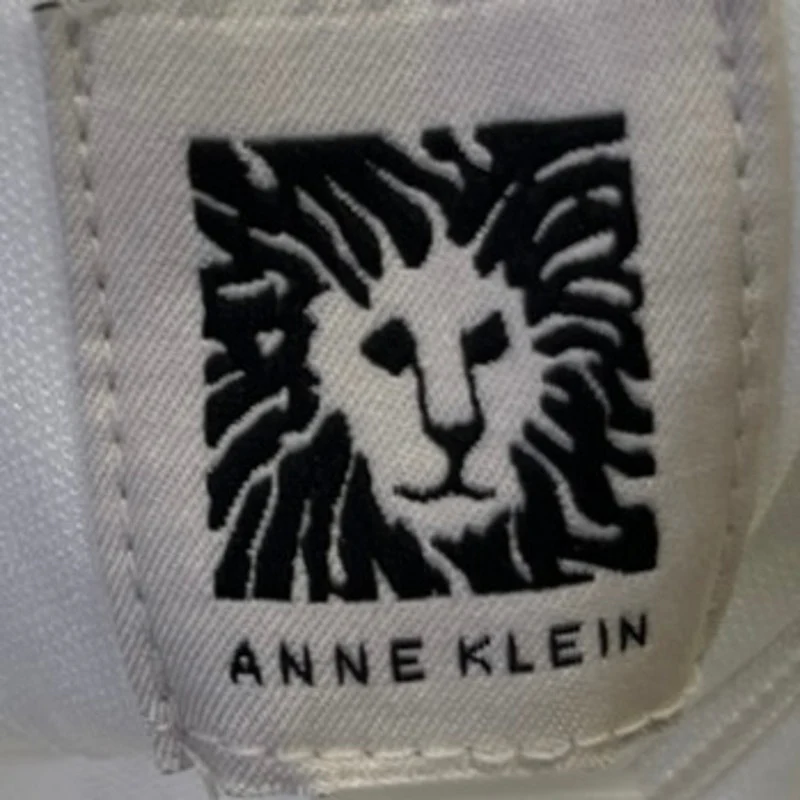 Anne Klein White Short Cap Sleeve Belted Knee Length Fit & Flare A-line Dress 4 - Image 4