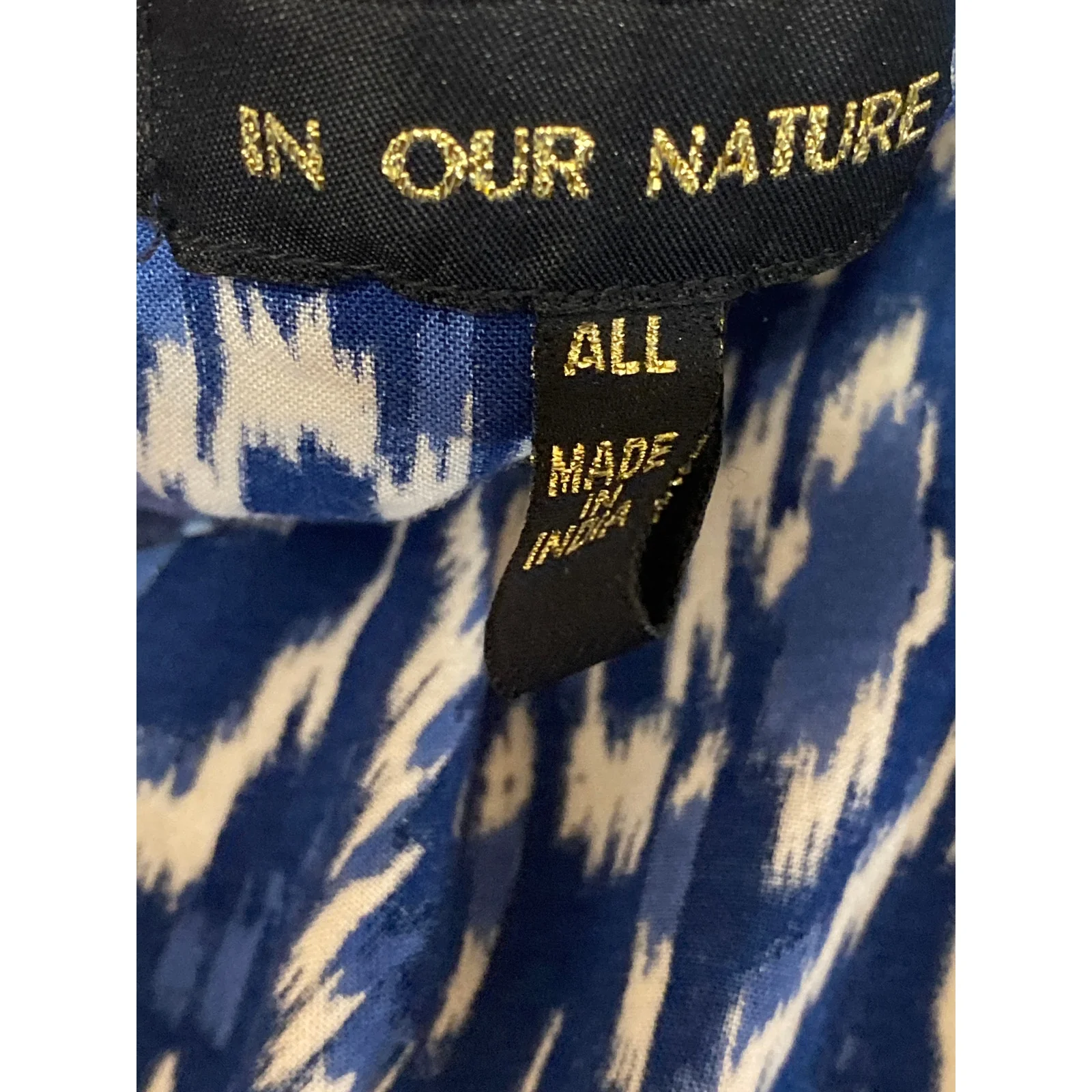 Anthropologie In Our Nature Midnight Women's Floral Ikat Kimono Cardigan Top OS - Image 5