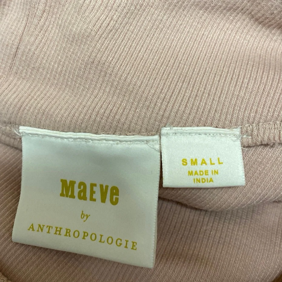 Anthropologie Maeve Nude Pink Tie Back Sleeveless Cami Camisole Tank Top Size S - Image 4