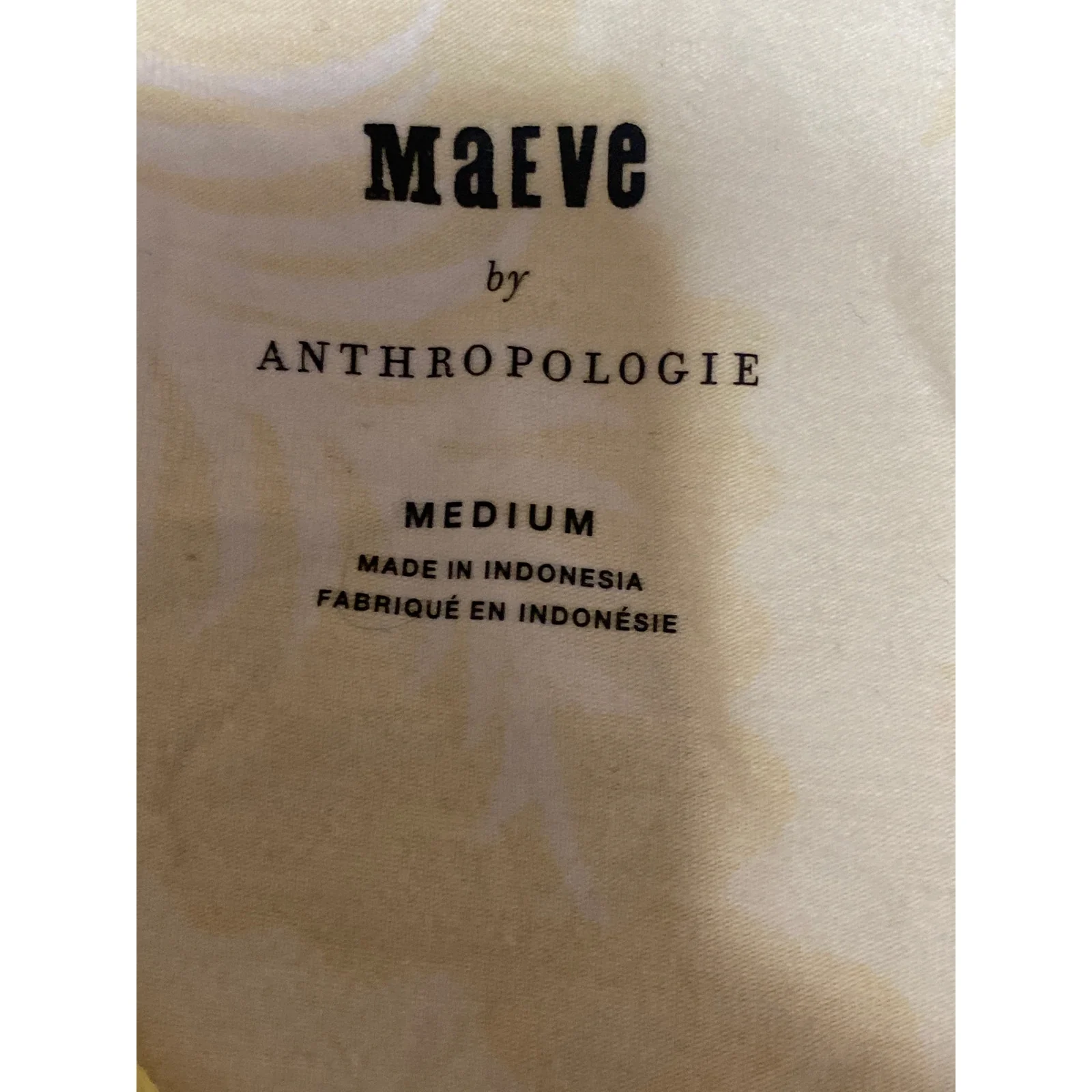 Anthropologie Maeve Womens Multicolor Floral Cinched Crop Peasant Blouse Top M - Image 5