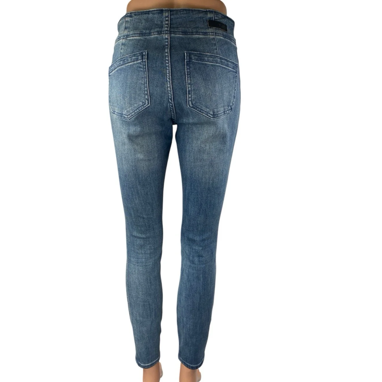 Anthropologie Pilcro Women's Blue High Waisted Skinny Denim Jeans Size 26 - Image 3