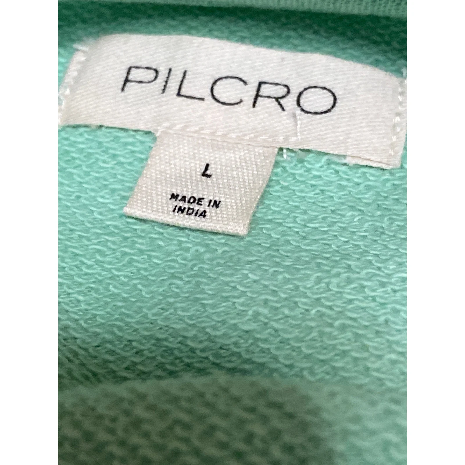 Anthropologie Pilcro Women's Green Dolman Half Sleeve Sweatshirt Blouse Top Sz L - Image 4