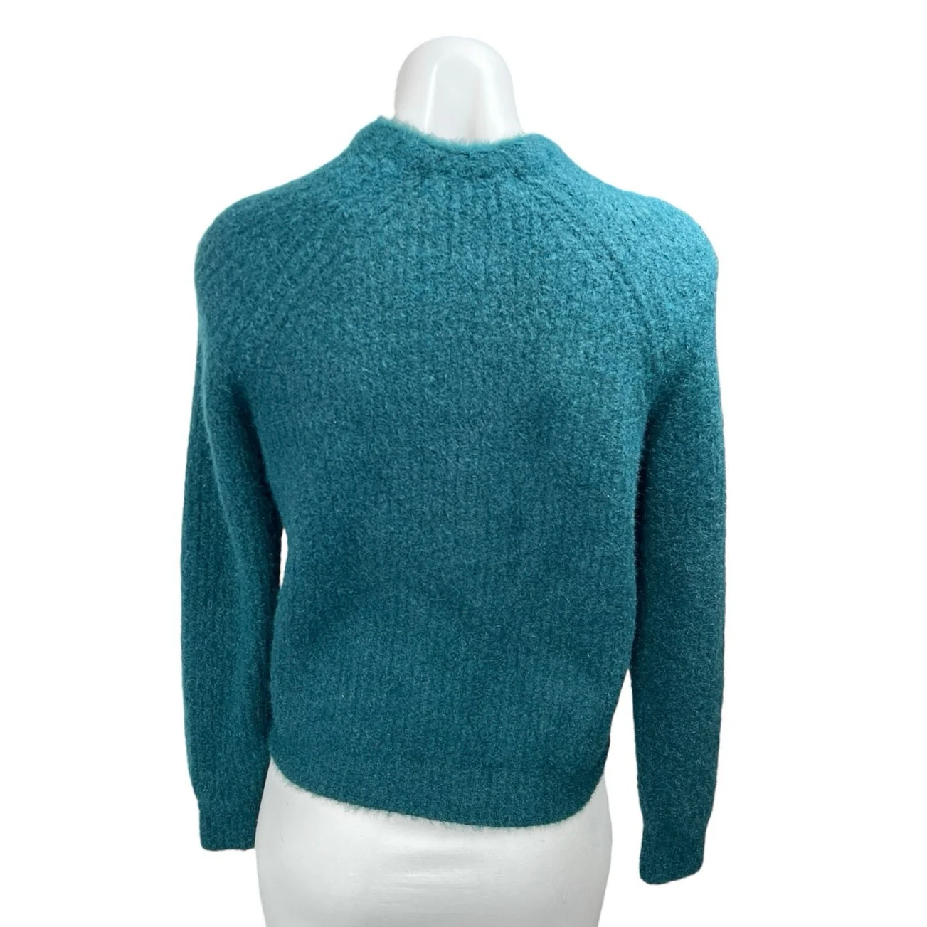 Anthropologie Sleeping on Snow Blue Wool Long Sleeve Cardigan Sweater Top Sz XS - Image 2