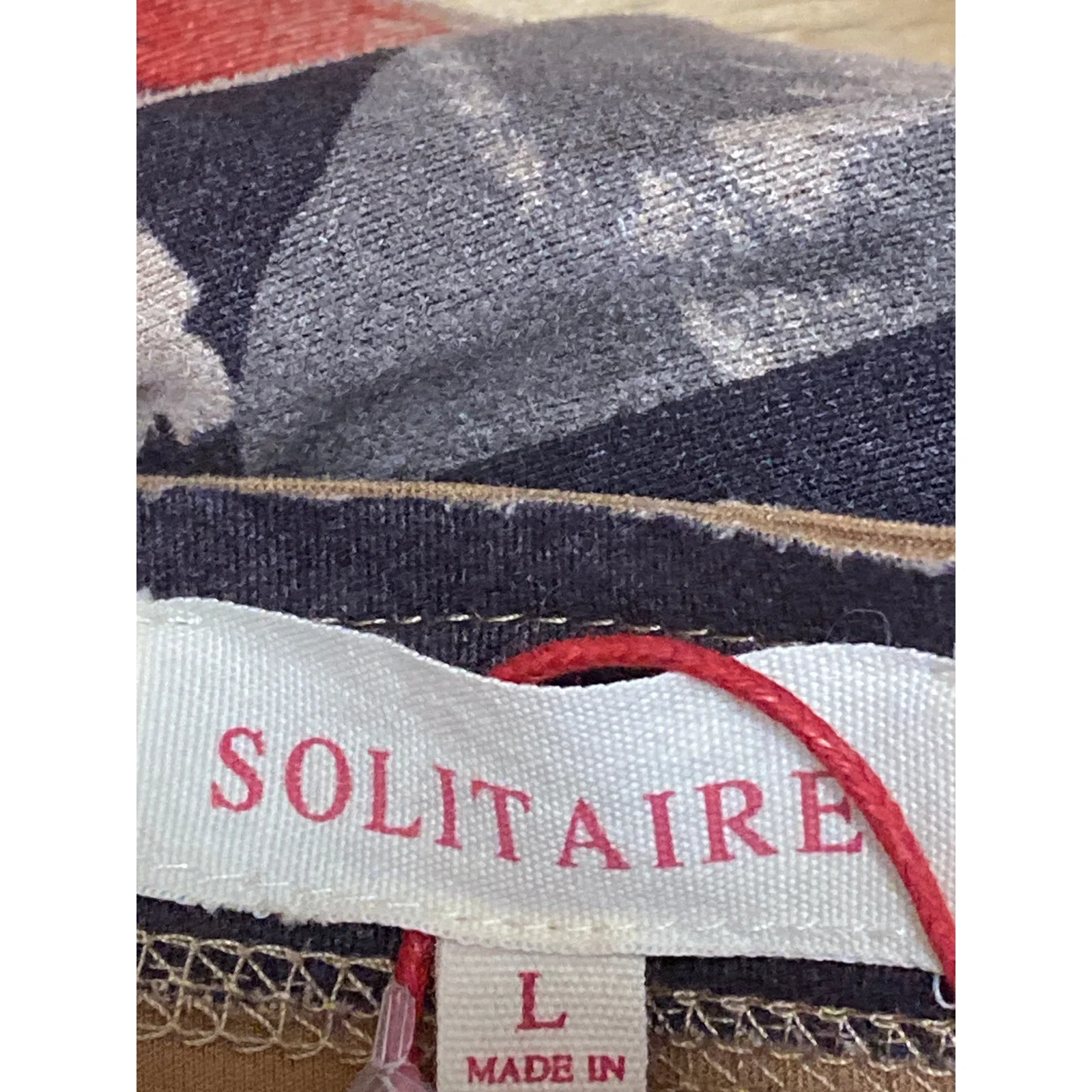 Anthropologie Solitaire Multicolor Floral Faux Suede Long Sleeve Cardigan Top L - Image 5