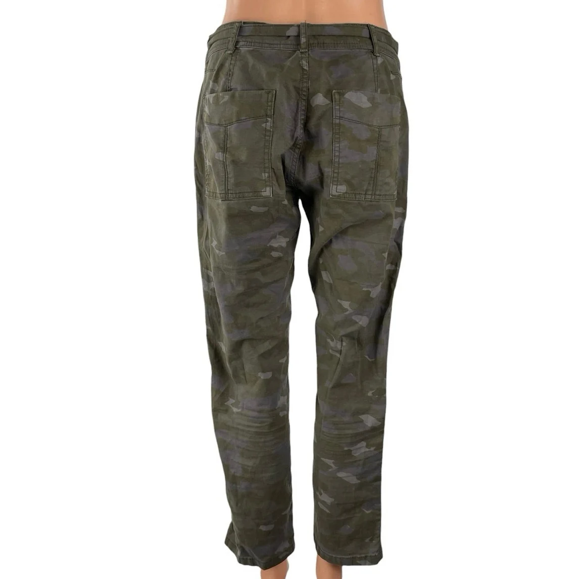 Anthropologie The Wanderer Green Camo Army Military Trousers Pants Size 28 - Image 3