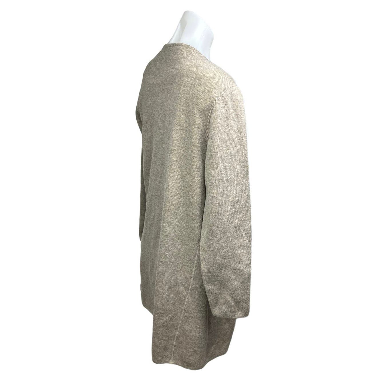 Apt 9 Beige Tan Open Front Long Sleeve Cozy Knitwear Cardigan Sweater Size M - Image 3