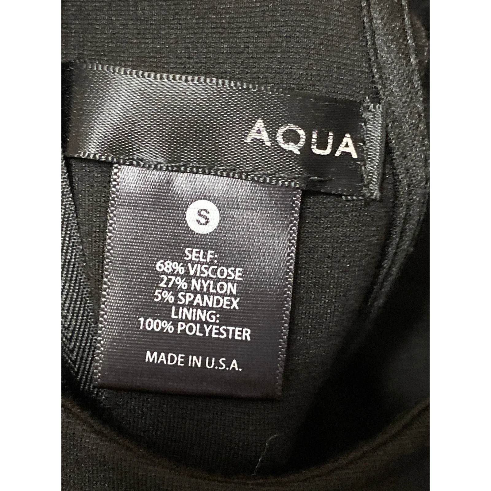Aqua Women's Black Sleeveless Halter Zip Mini A-line Fit & Flare Dress Size S - Image 4