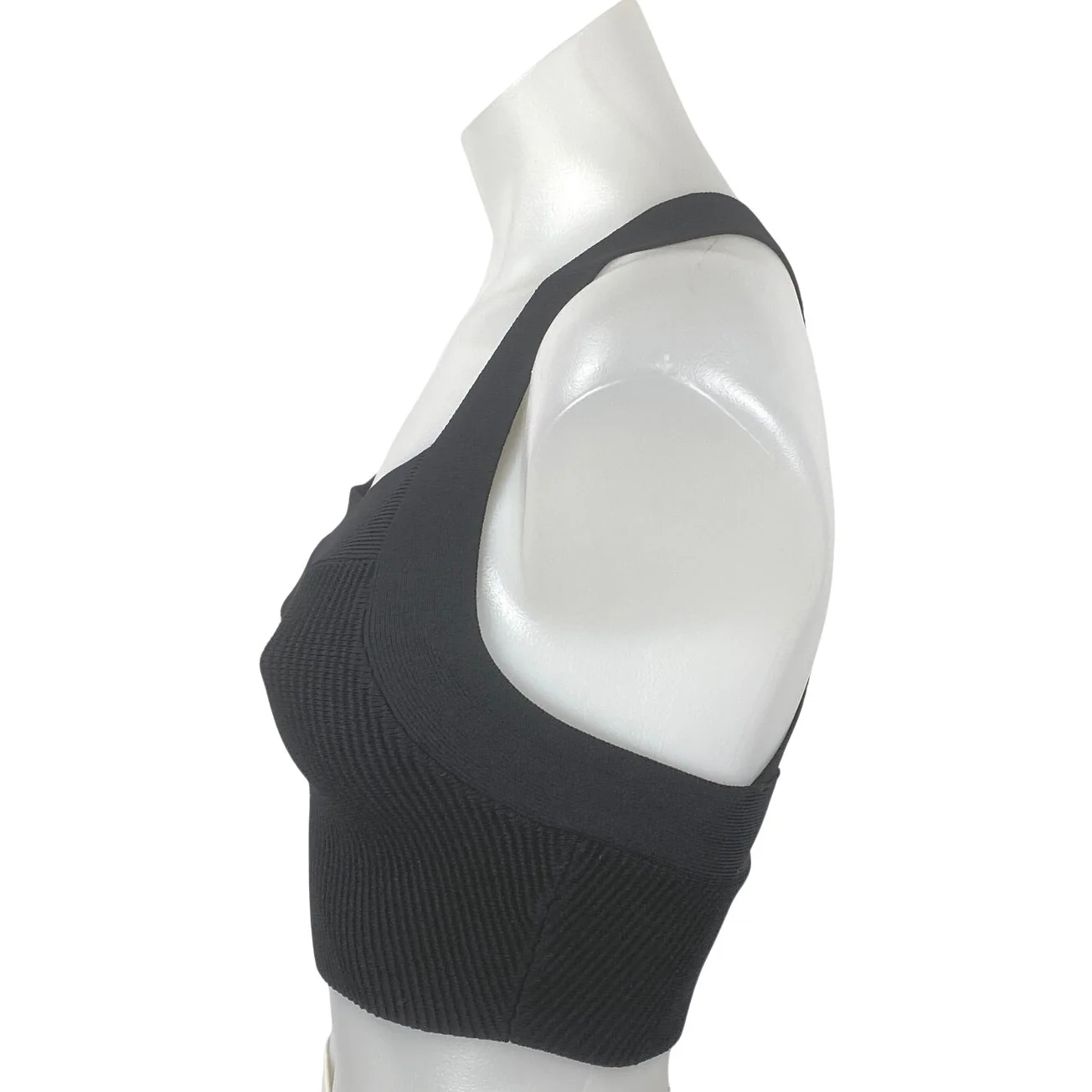 Aritzia Babaton Black Sculpt Knit Yoga Gym Athletic Activewear Crop Tank Top XS - Image 3