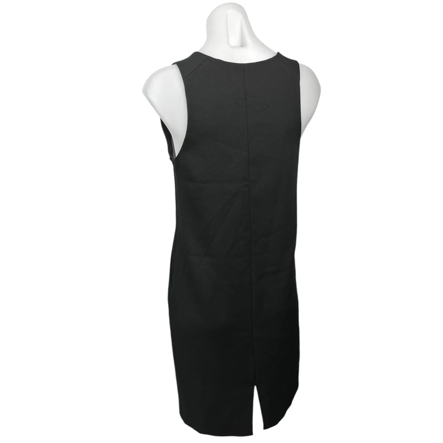 Aritzia Babaton Black Sleeveless V-neck Mini Office Tank Sheath Dress Size 4 - Image 3
