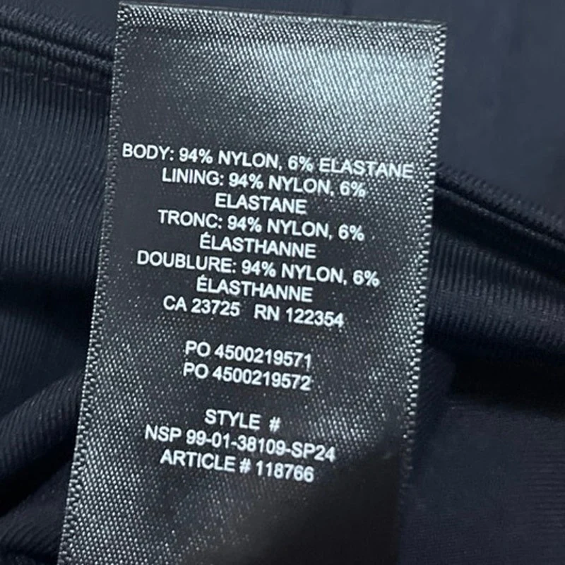 Aritzia Babaton Contour Black Long Sleeve Crew Neck Crop Shirt Sweater Top Sz S - Image 4