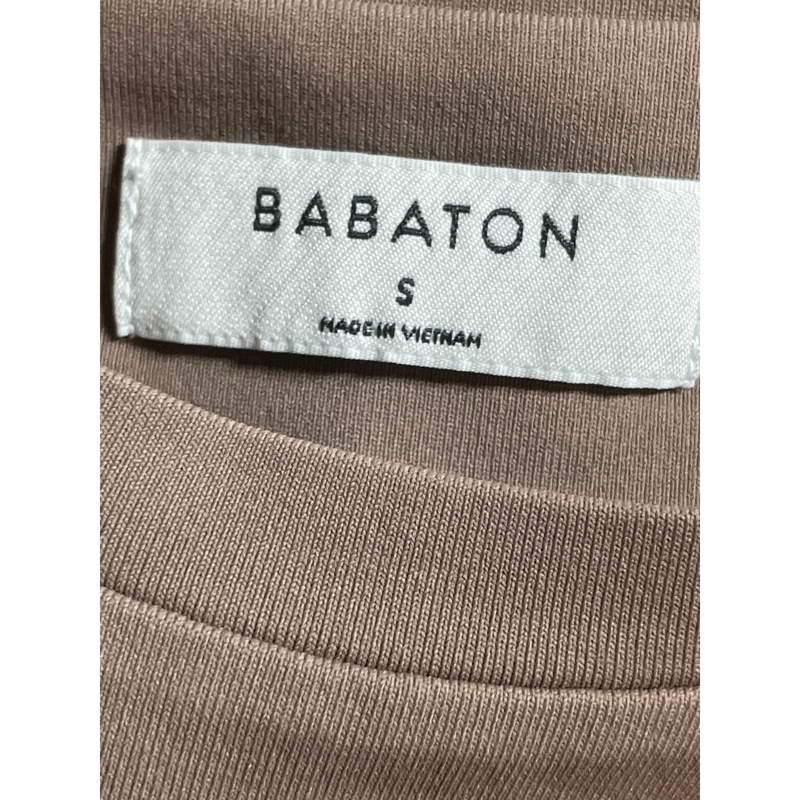 Aritzia Babaton Contour Crew Muscle Women's Beige Sleeveless Tank Bodysuit Top S - Image 5