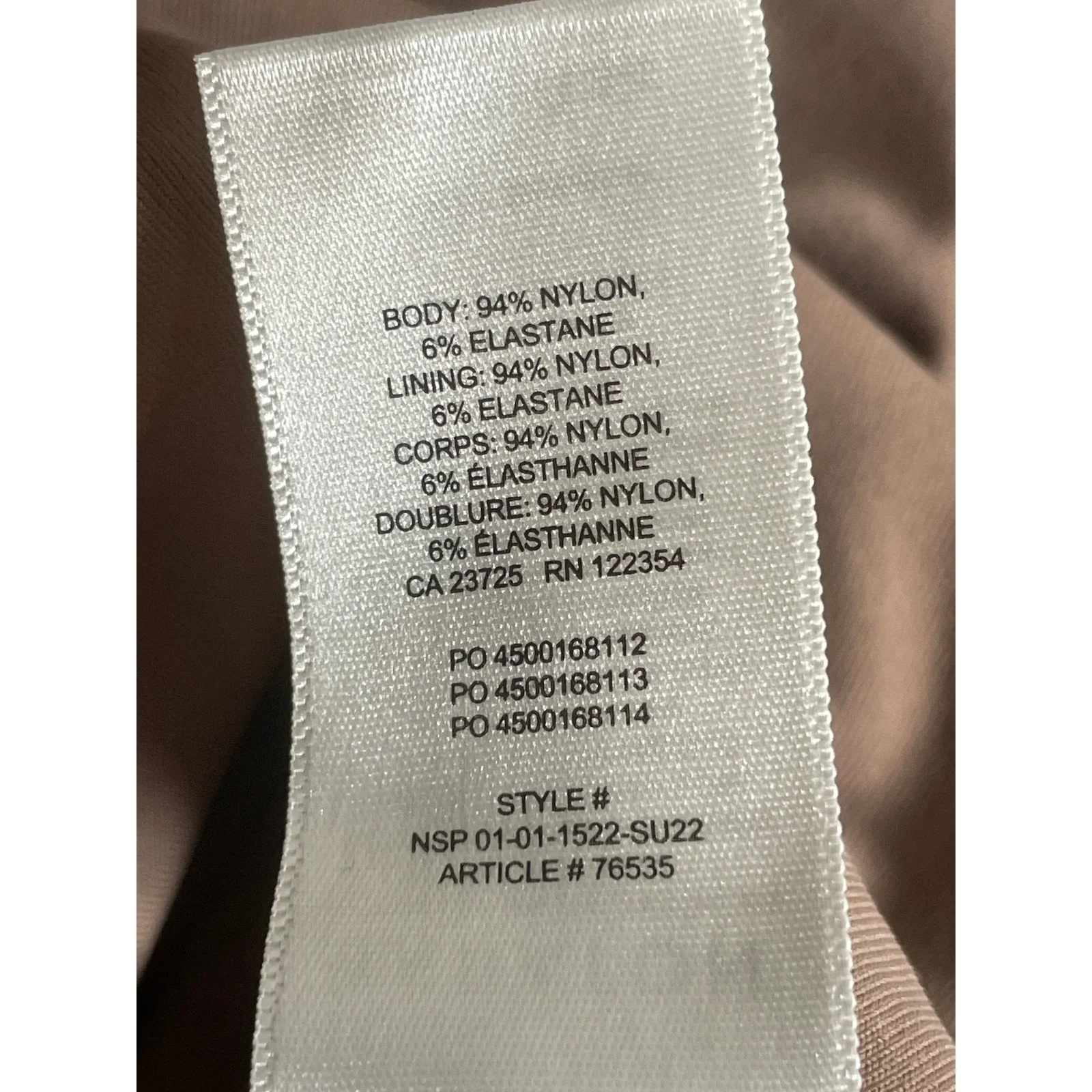 Aritzia Babaton Contour Crew Muscle Women's Beige Sleeveless Tank Bodysuit Top S - Image 6