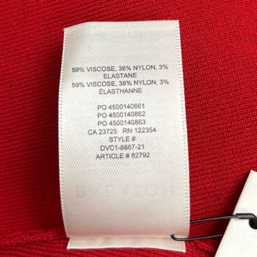 Aritzia Babaton NWT $128 Red Square Neck Fit & Flare A Line Midi Dress Size SP - Image 12
