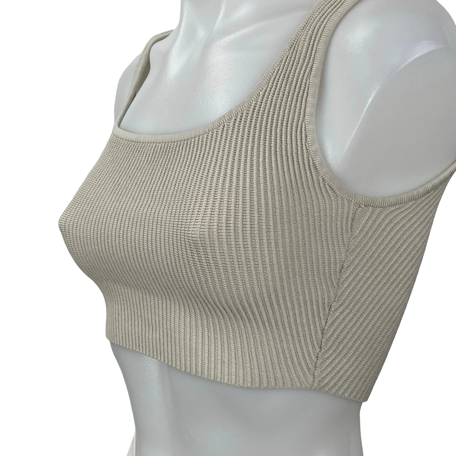 ARITZIA Babaton Sculpt Knit Yoga Workout Athletic Activewear Crop Tank Top 2XS - Image 3