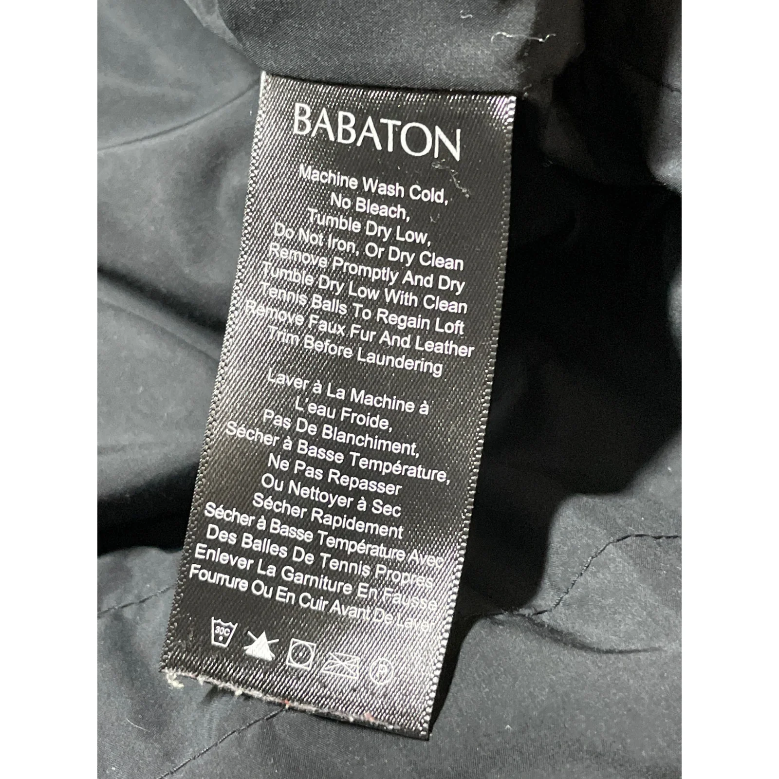 Aritzia Babaton Women's Black Down Hoodie Long Sleeve Puffer Coat Jacket Size S - Image 8