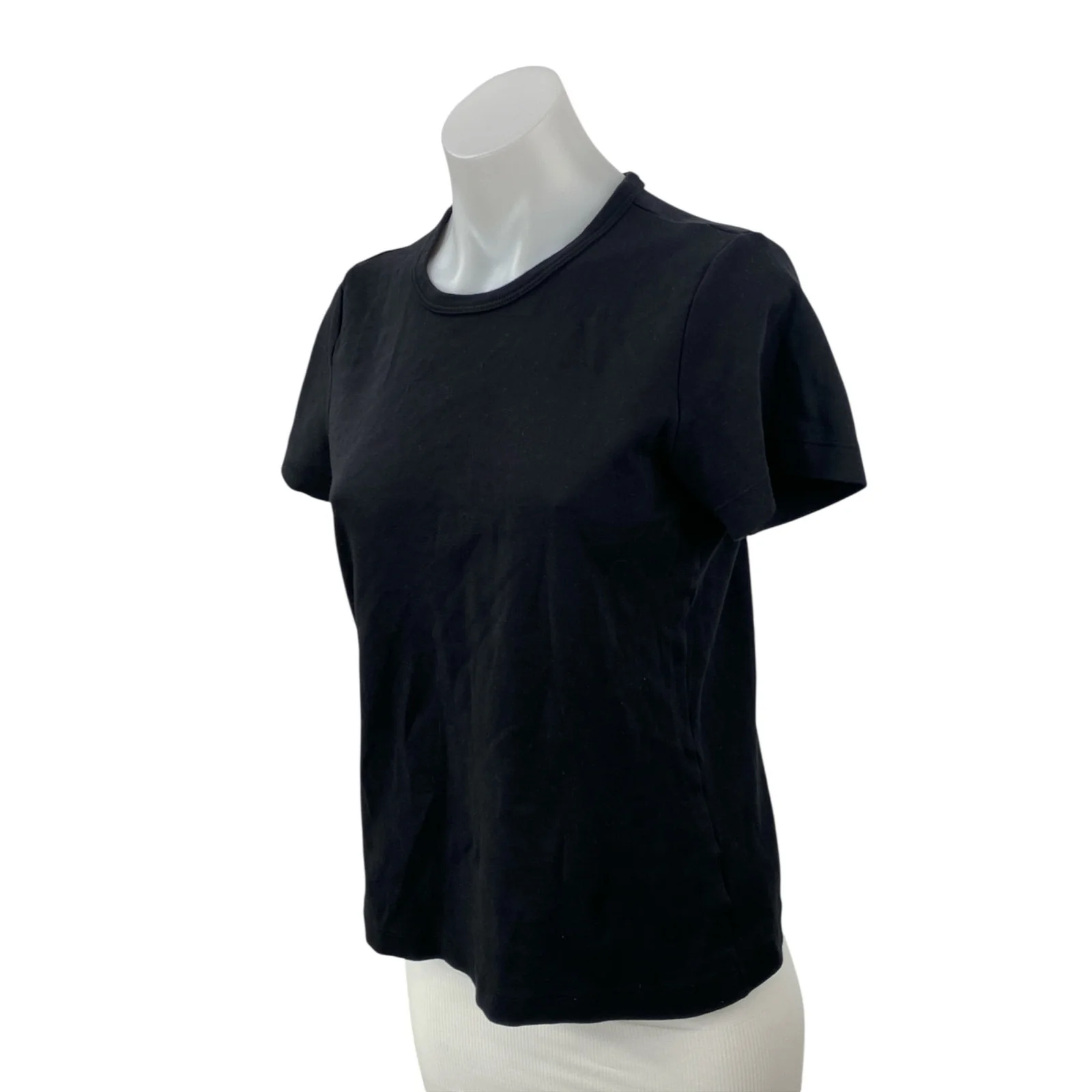 Aritzia Babaton Women's Black Short Sleeve Crew Neck Basic Tee T-shirt Top Sz S - Image 3