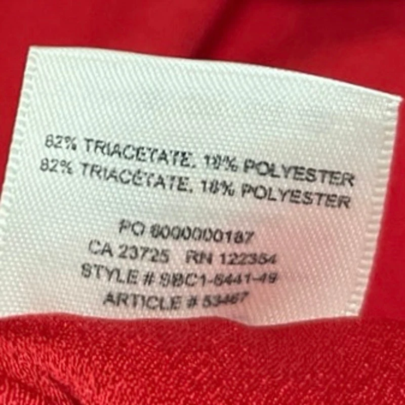 Aritzia Babaton Women's Red High Waist Tapered Leg Trousers Joggers Pants Size M - Image 5