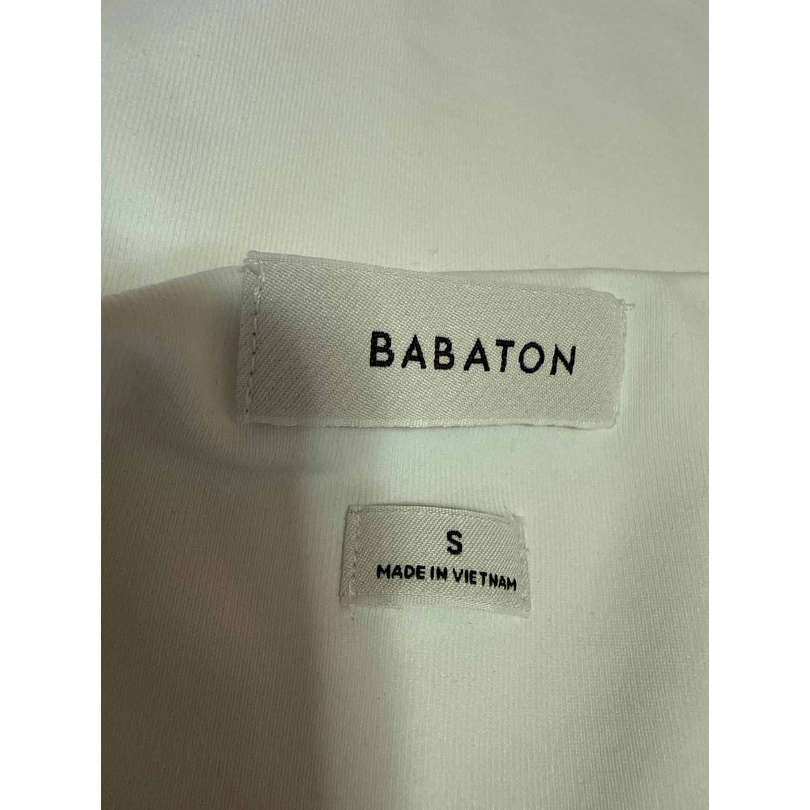 Aritzia Babaton Women's White Long Sleeve Square Neck Thong Bodysuit Top Size S - Image 3