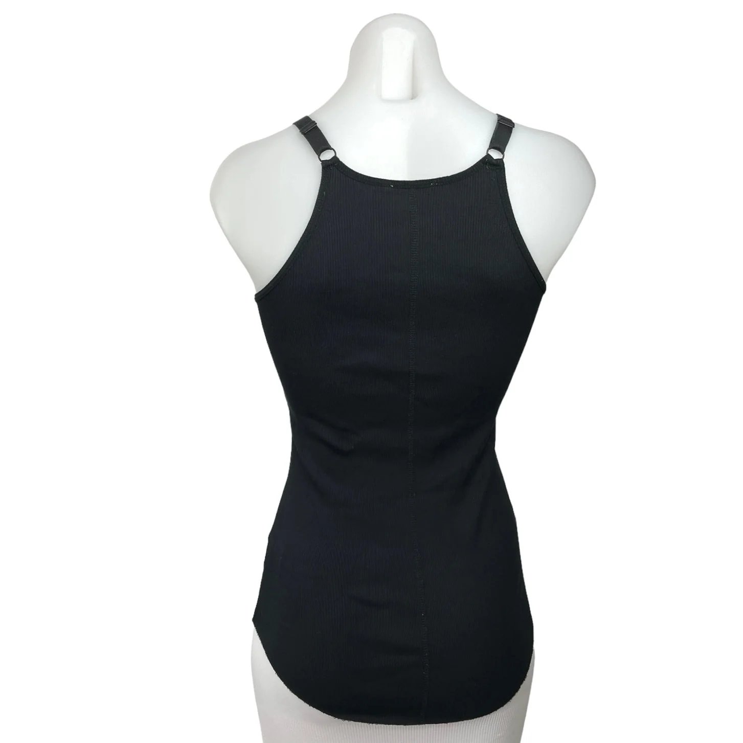 Aritzia Community Black Adjustable Strap Stretch Athletic Tank Top Size S - Image 2