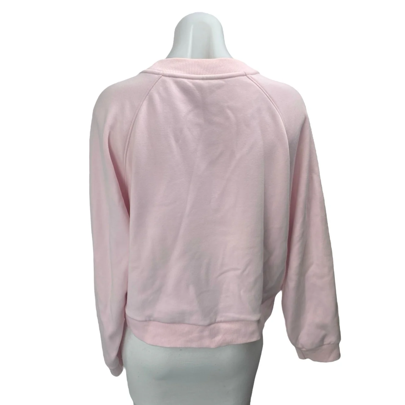 Aritzia Sunday Best Women's Pink Long Sleeve Crewneck Sweater Sweatshirt Top L - Image 2