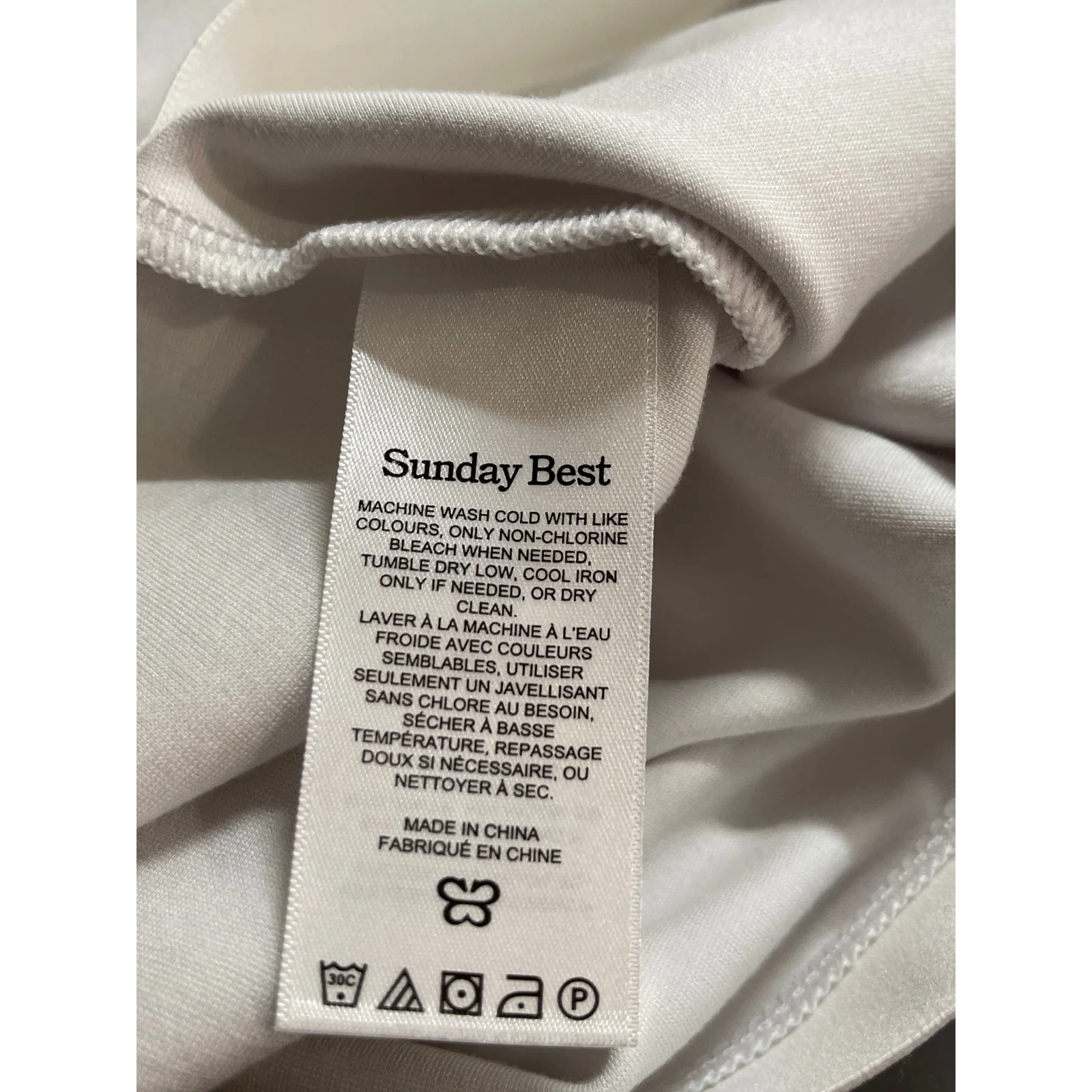 Aritzia Sunday Best Women's White High Waisted Pencil Mini Slip Skirt Size L - Image 6