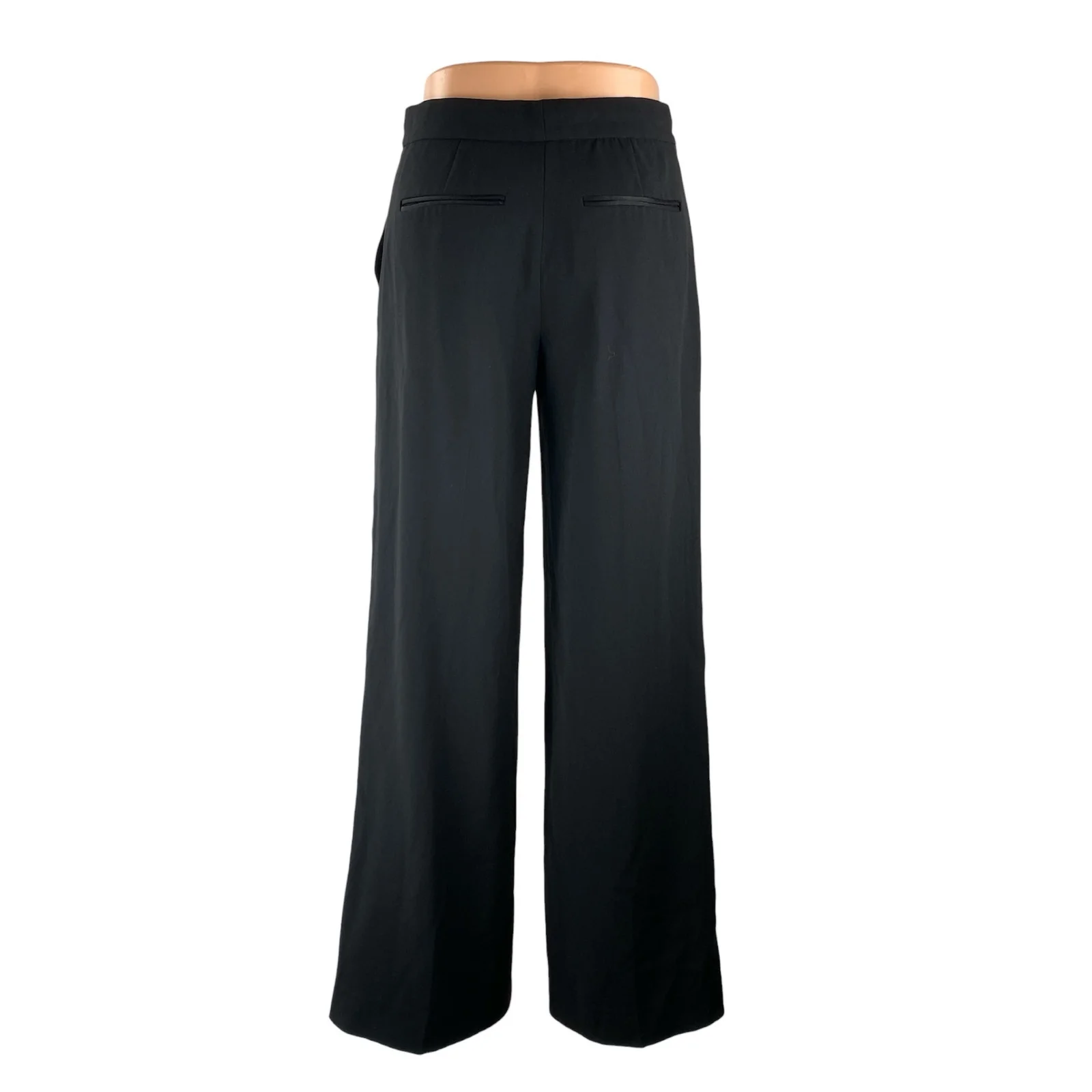 Aritzia Ten Women's Black High Waisted Wide Leg Baggy Trousers Pants Size 2 - Image 4