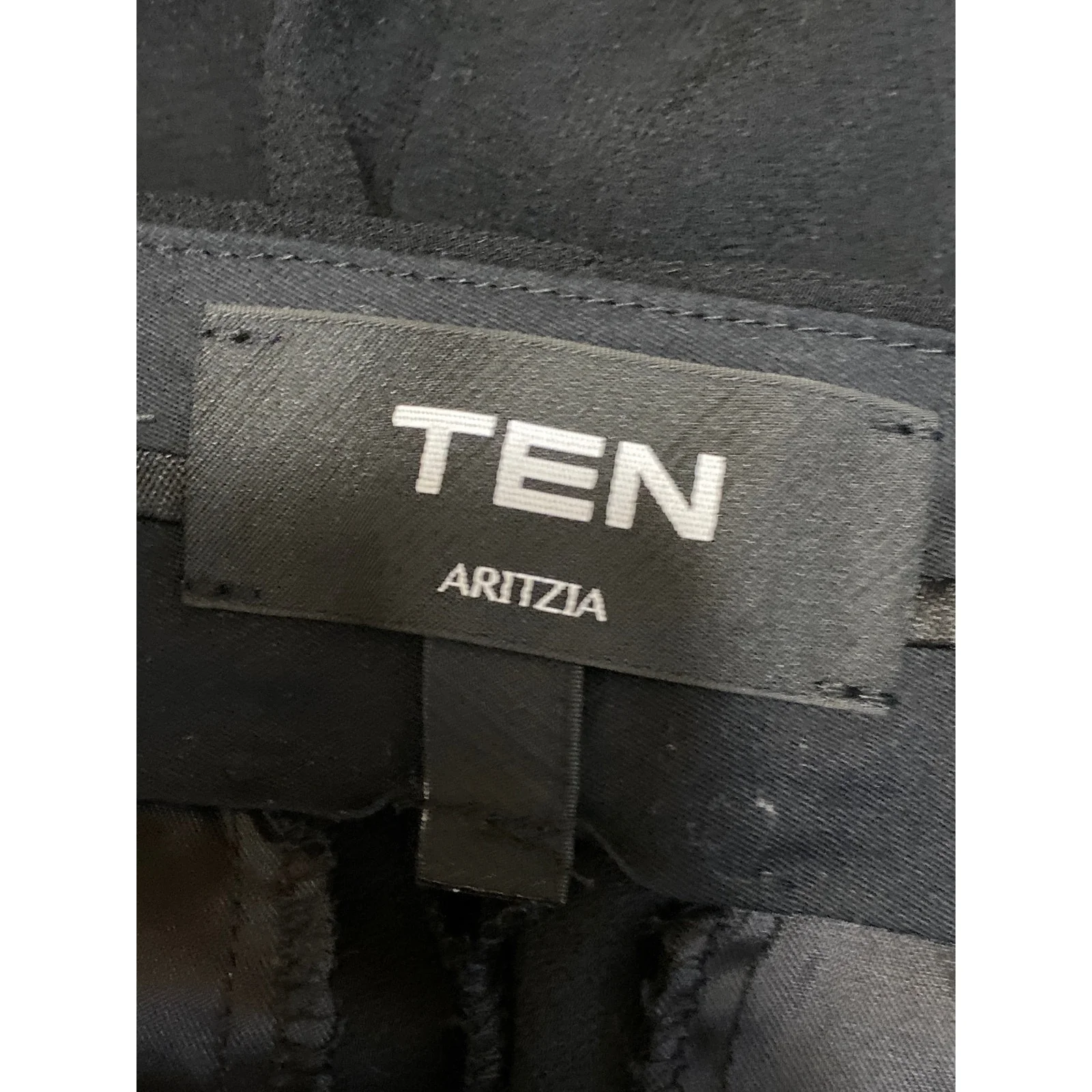 Aritzia Ten Women's Black High Waisted Wide Leg Baggy Trousers Pants Size 2 - Image 5