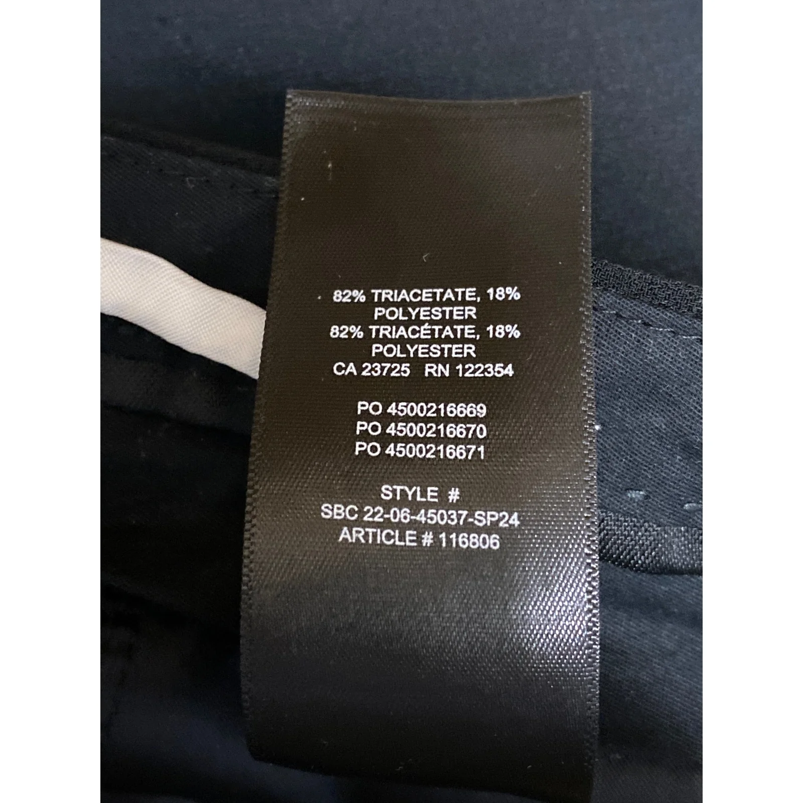 Aritzia Ten Women's Black High Waisted Wide Leg Baggy Trousers Pants Size 2 - Image 6