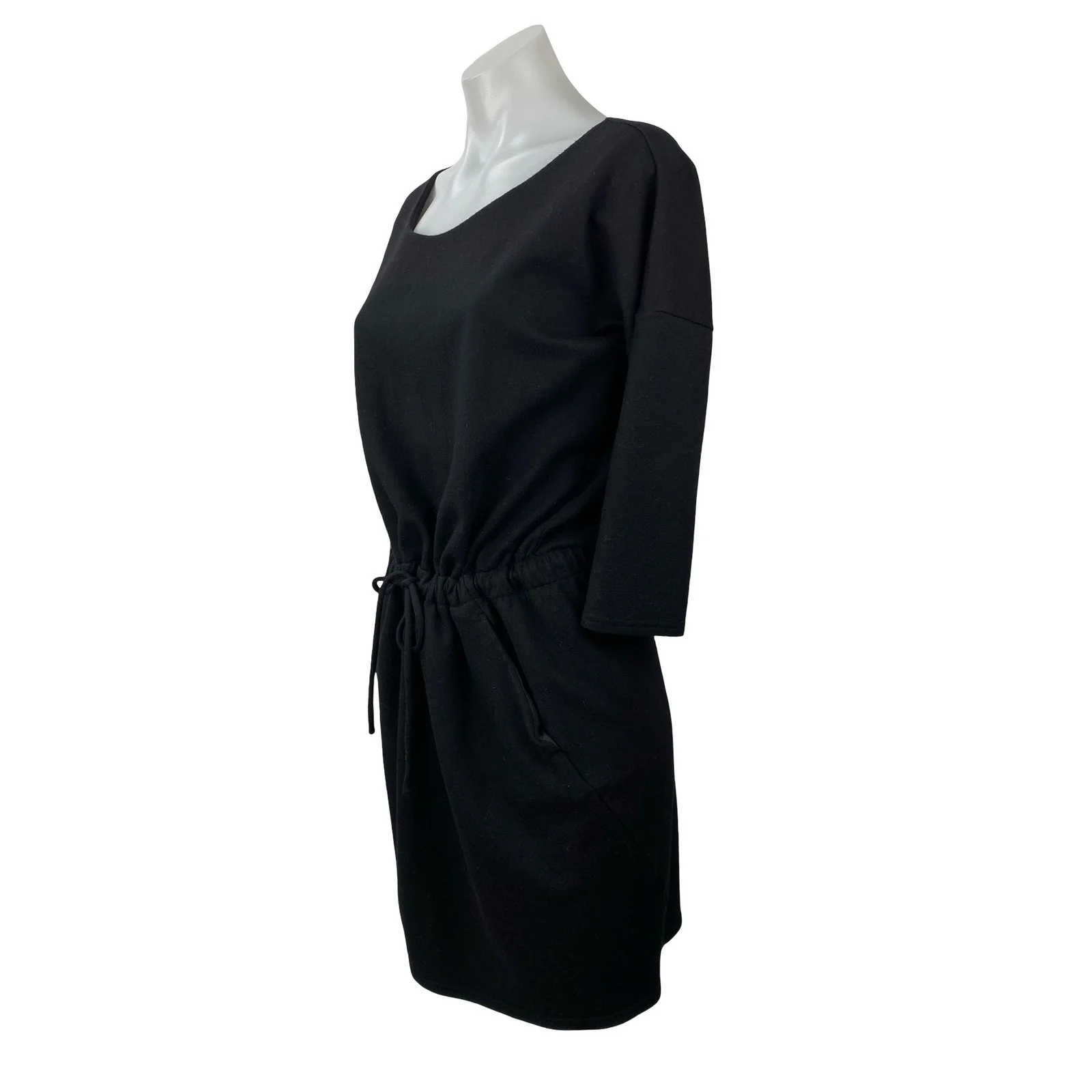 Aritzia The Group Babaton Black 100% Wool Long Sleeve Mini Blouson Dress Size M - Image 2