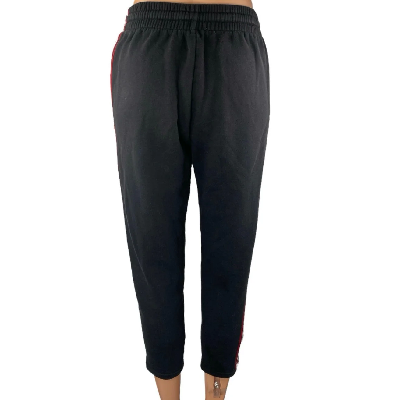 Aritzia Tna Black Striped High Waist Crop Tapered Trousers Jogger Pants Size XS - Image 3