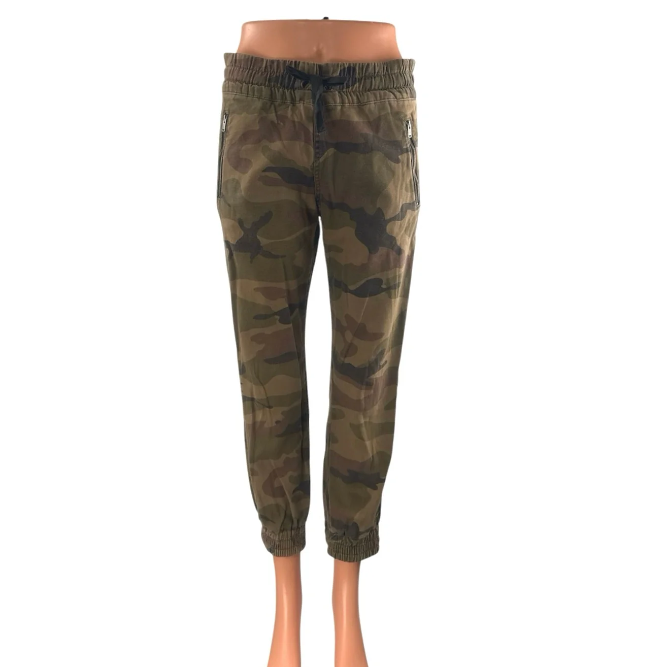 Aritzia TNA Camo Camouflage Army Military Mid Rise Jogger Trousers Pants Size 0