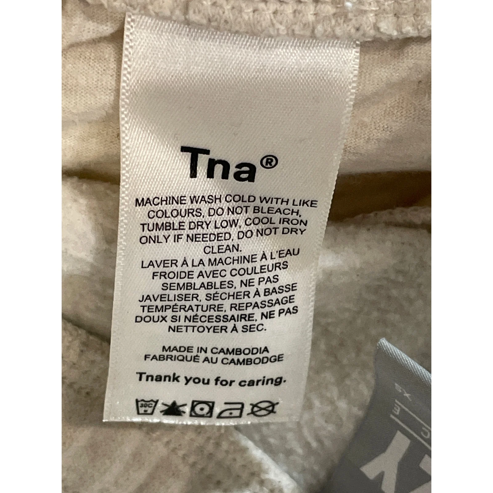 Aritzia TNA Cozy White Wide Leg Yoga Workout Athletic Activewear Sweat Shorts XS - Image 6