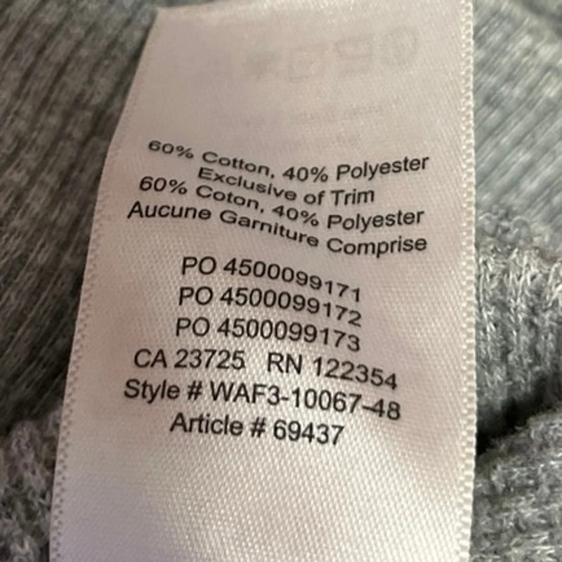 Aritzia TNA Gray Waffle Knit Long Sleeve Hooded Hoodie Crop Sweater Top Size XXS - Image 4