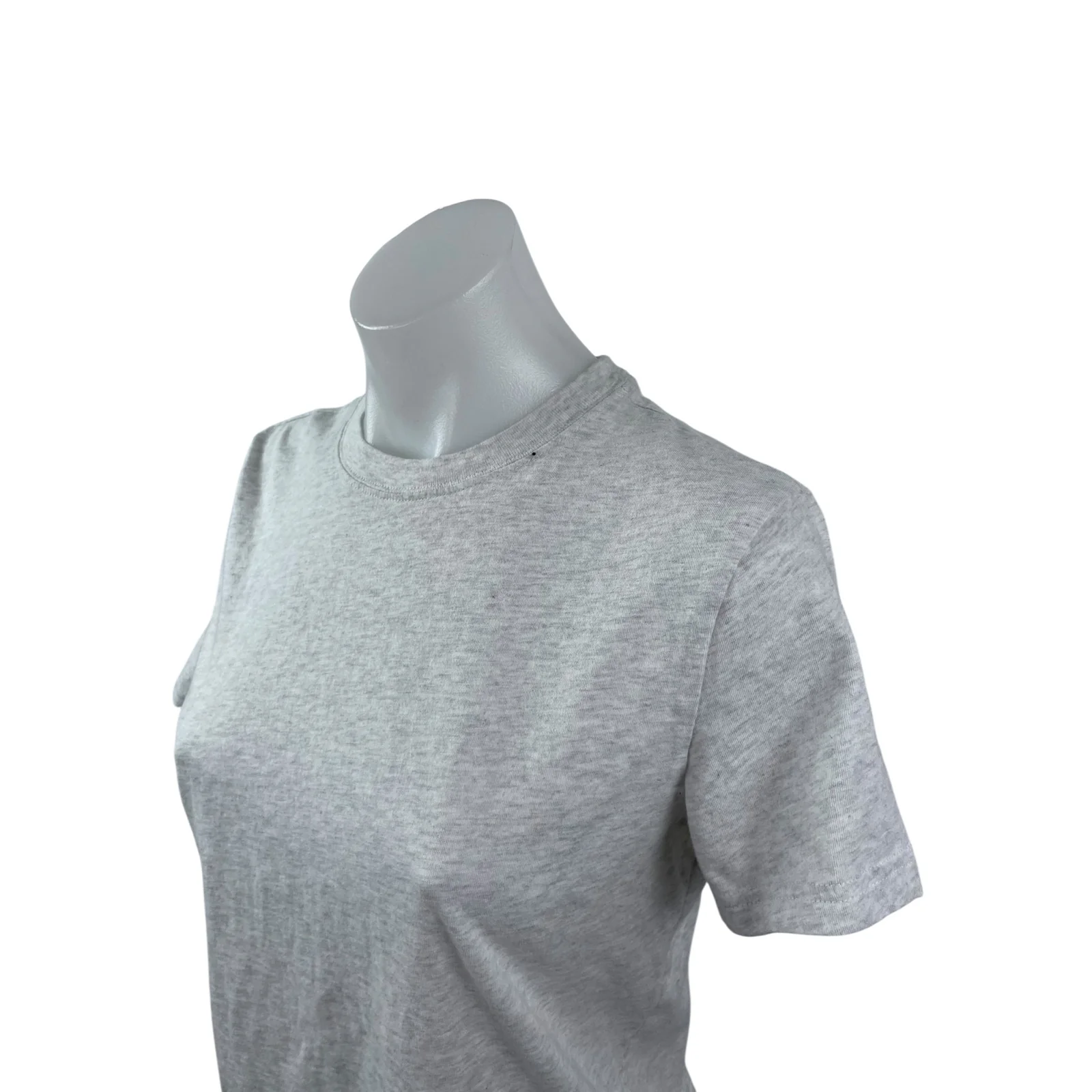 Aritzia TNA Soft Feels Gray Crew Neck Short Sleeve Crop Boxy Tee T-Shirt Top S - Image 2