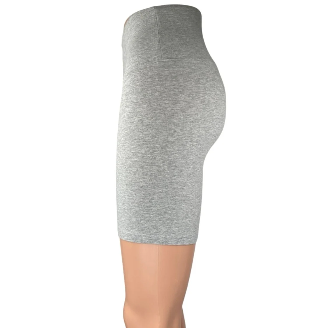 Aritzia TNA Women's Gray Heather Yoga Workout Gym Athletic Biker Shorts Size S - Image 2