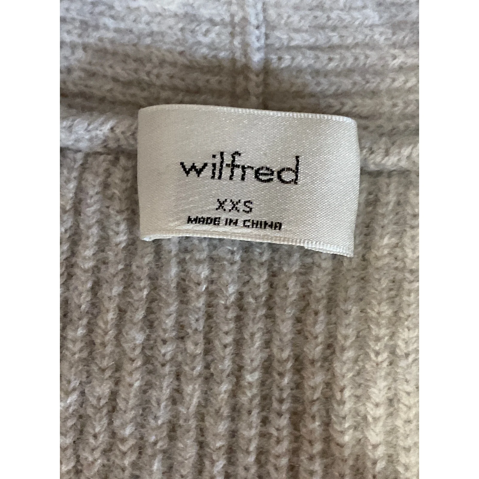 Aritzia Wilfred 100% Wool Olivie Womens Sleeveless Cardigan Vest Sweater Top XXS - Image 5